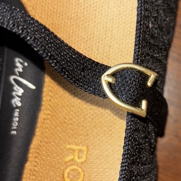 Rothy's The Point Mary Jane II Pointed Toe Flats in Black Crochet - Picture 4 of 8